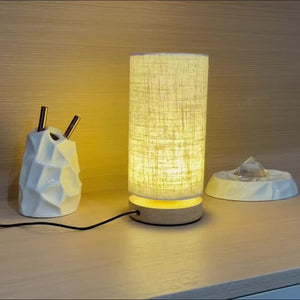 Minimalistische Houten Bedlamp – Ruimtebesparende LED voor Bureau & Nachtkastje