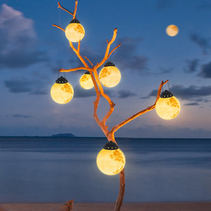 Maan Geïnspireerde Solar LED Tuinlamp – Decoratieve Buitenverlichting voor Terras, Balkon & Tuin