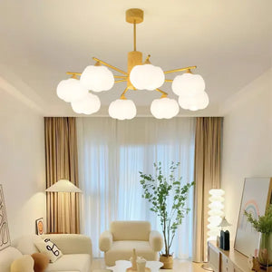 Creatieve Houten en Katoenen Bol Hanglamp voor Woonkamer – Moderne Minimalistische Plafondlamp