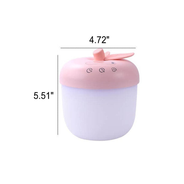 LED Wekker in Appelvorm – Stijlvolle Tafellamp in Roze of Groen