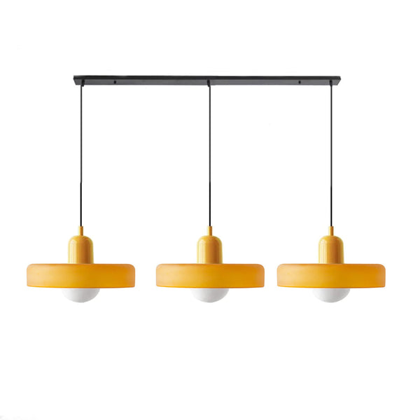 TrioGlow Hanglamp – Stijlvolle Drie Gekleurde Glazen Kappen voor Moderne Verlichting