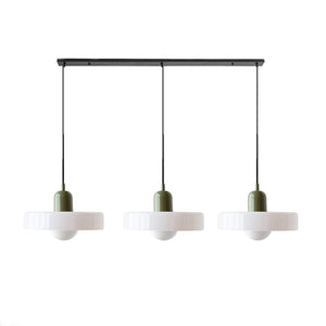 TrioGlow Hanglamp – Stijlvolle Drie Gekleurde Glazen Kappen voor Moderne Verlichting