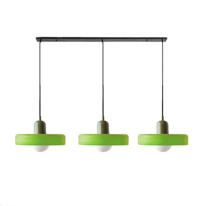 TrioGlow Hanglamp – Stijlvolle Drie Gekleurde Glazen Kappen voor Moderne Verlichting