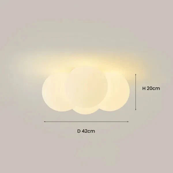 Moderne Plafondlamp in Wolkenvorm – Zachte & Elegante LED Verlichting