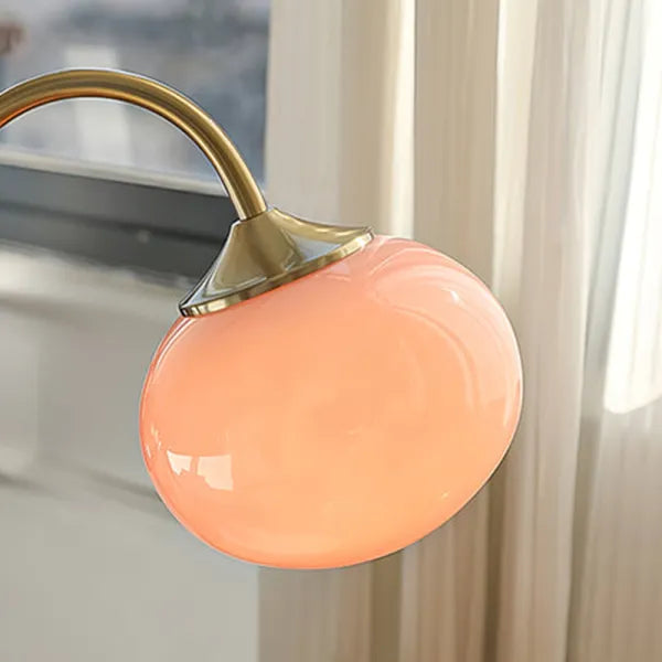 Elegante Glazen Tafellamp met Warm Licht – Modern Rond Design voor Woonkamer & Slaapkamer