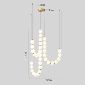 Glamoureuze Witte Kroonluchter Hanglamp – Elegante LED Plafondlamp voor Thuis