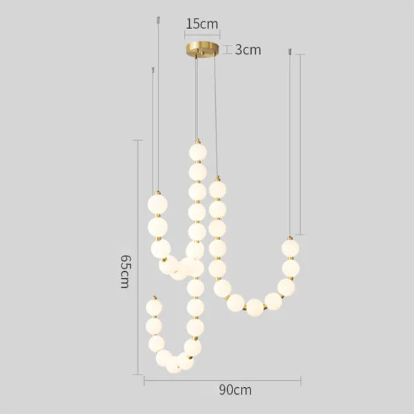 Glamoureuze Witte Kroonluchter Hanglamp – Elegante LED Plafondlamp voor Thuis