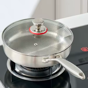 Titanium Hoge Steelpan – Duurzaam en Gezond Kookgerei zonder Giftige Coatings