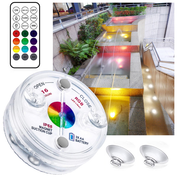 Waterdichte RGB LED-lampen – Kleurenveranderende Verlichting voor Pool & Tuin