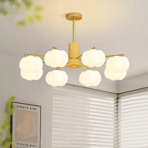 Creatieve Houten en Katoenen Bol Hanglamp voor Woonkamer – Moderne Minimalistische Plafondlamp