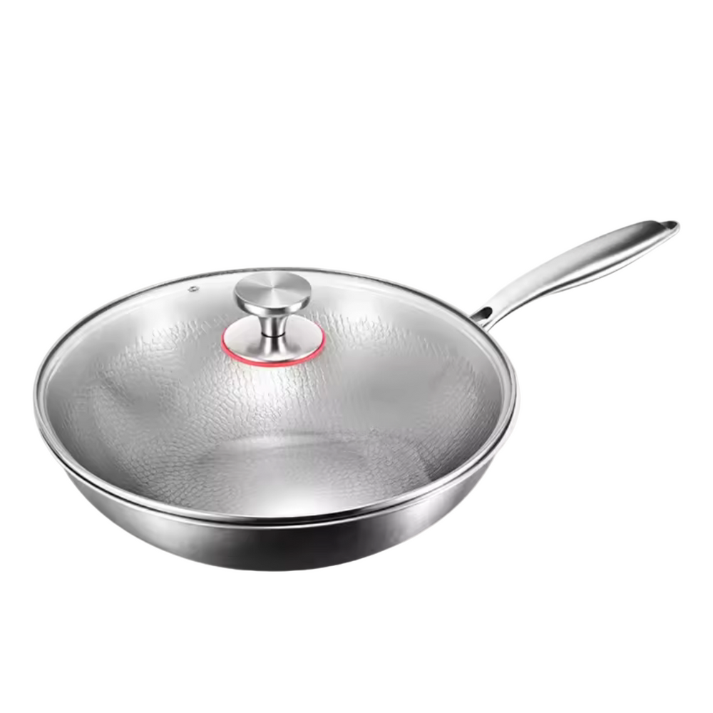 Titanium Wokpan Platte Bodem – Duurzaam en Veilig Kookgerei voor Gezond Koken