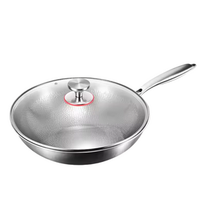 Titanium Wokpan Platte Bodem – Duurzaam en Veilig Kookgerei voor Gezond Koken