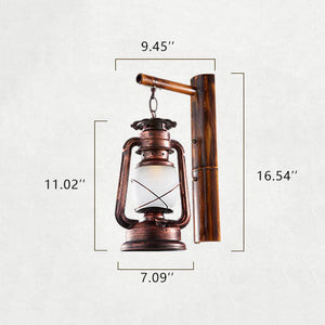 Eenflammige Lantaarn Wandlamp – Elegante Binnen- en Buitenverlichting voor Gezellige Ruimtes
