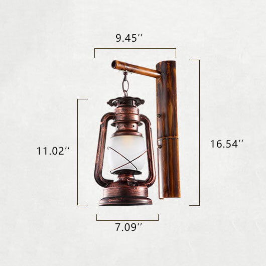 Eenflammige Lantaarn Wandlamp – Elegante Binnen- en Buitenverlichting voor Gezellige Ruimtes