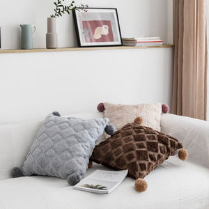 Geborduurde Kussenhoes met Patroon 45x45cm – Elegante Woondecoratie