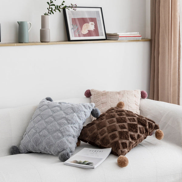 Geborduurde Kussenhoes met Patroon 45x45cm – Elegante Woondecoratie