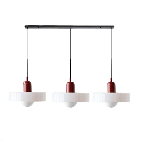 TrioGlow Hanglamp – Stijlvolle Drie Gekleurde Glazen Kappen voor Moderne Verlichting