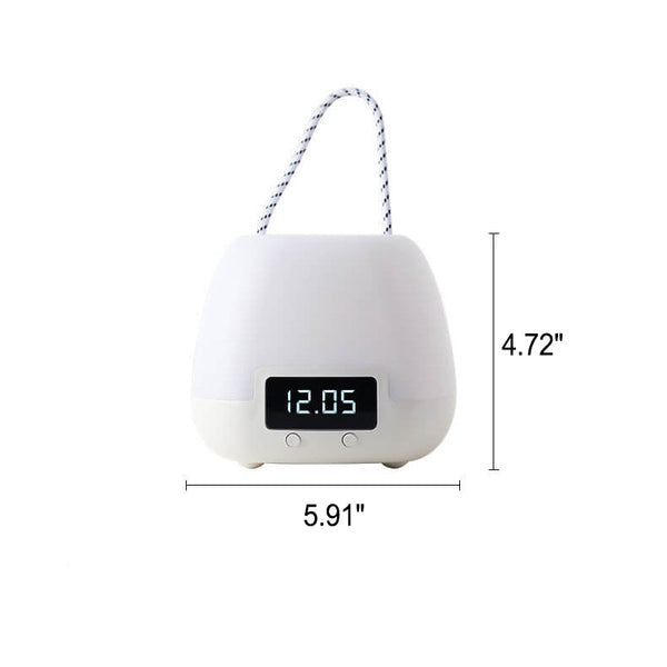 Moderne Draagbare LED Wekker met Nachtlampje – Compacte Verlichting voor Huis & Slaapkamer