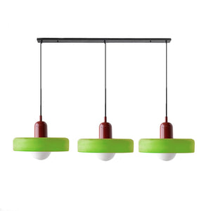 TrioGlow Hanglamp – Stijlvolle Drie Gekleurde Glazen Kappen voor Moderne Verlichting