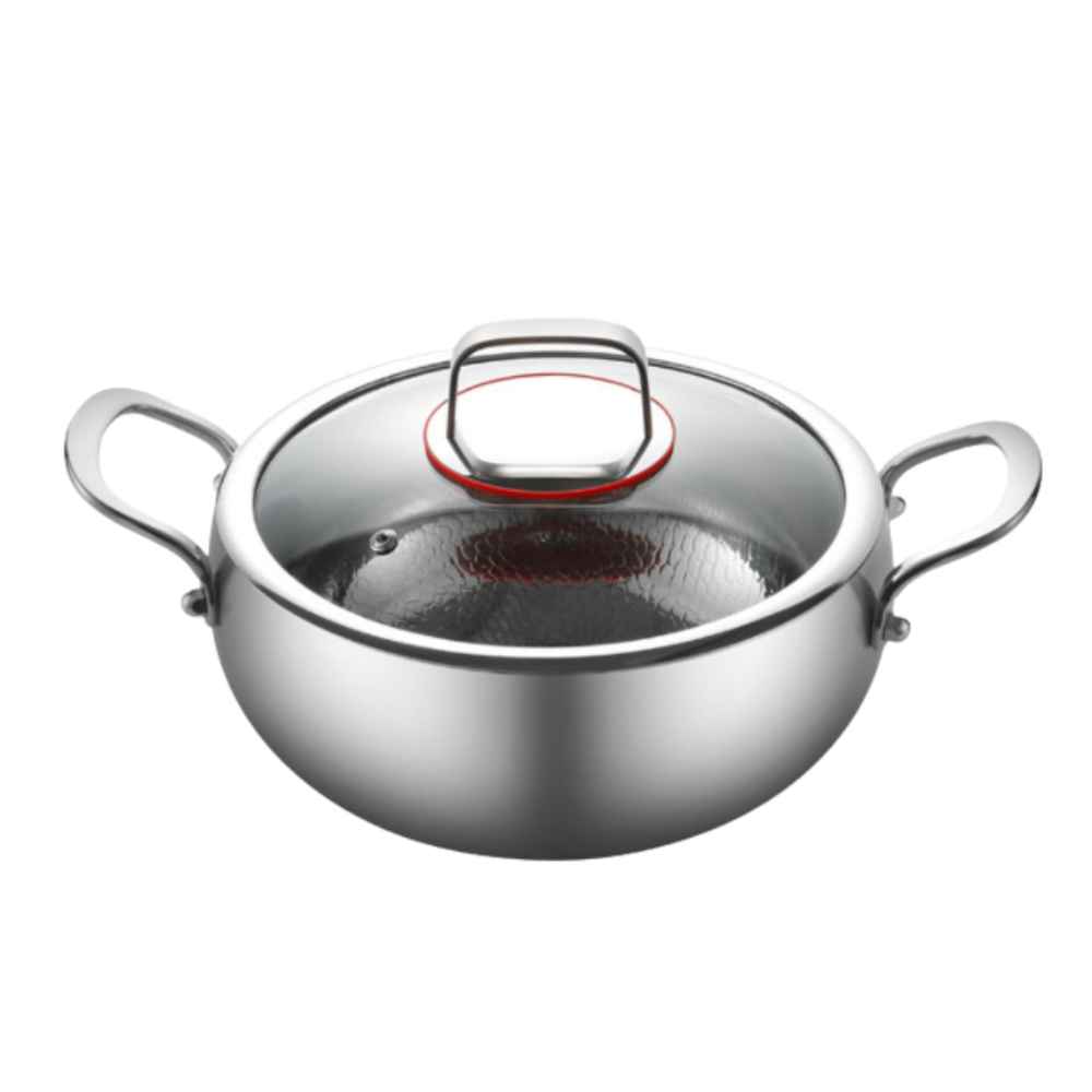 Titanium Deep Casserole Pot Pro – Inductie-Braadpan met Natuurlijk Antiaanbakoppervlak