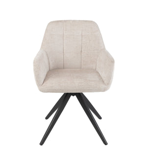 J-Line stoel Louna - ijzer/acryl - ivoor