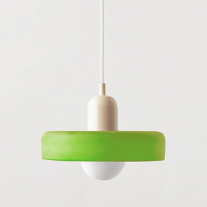 Bauhaus Hanglamp van Gekleurd Glas | Moderne Artistieke Pendellamp voor Thuis