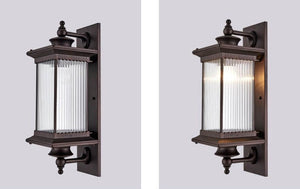 Rechthoekige LED Buiten Wandlamp – Vintage Industrieel Design