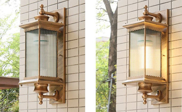 Rechthoekige LED Buiten Wandlamp – Vintage Industrieel Design