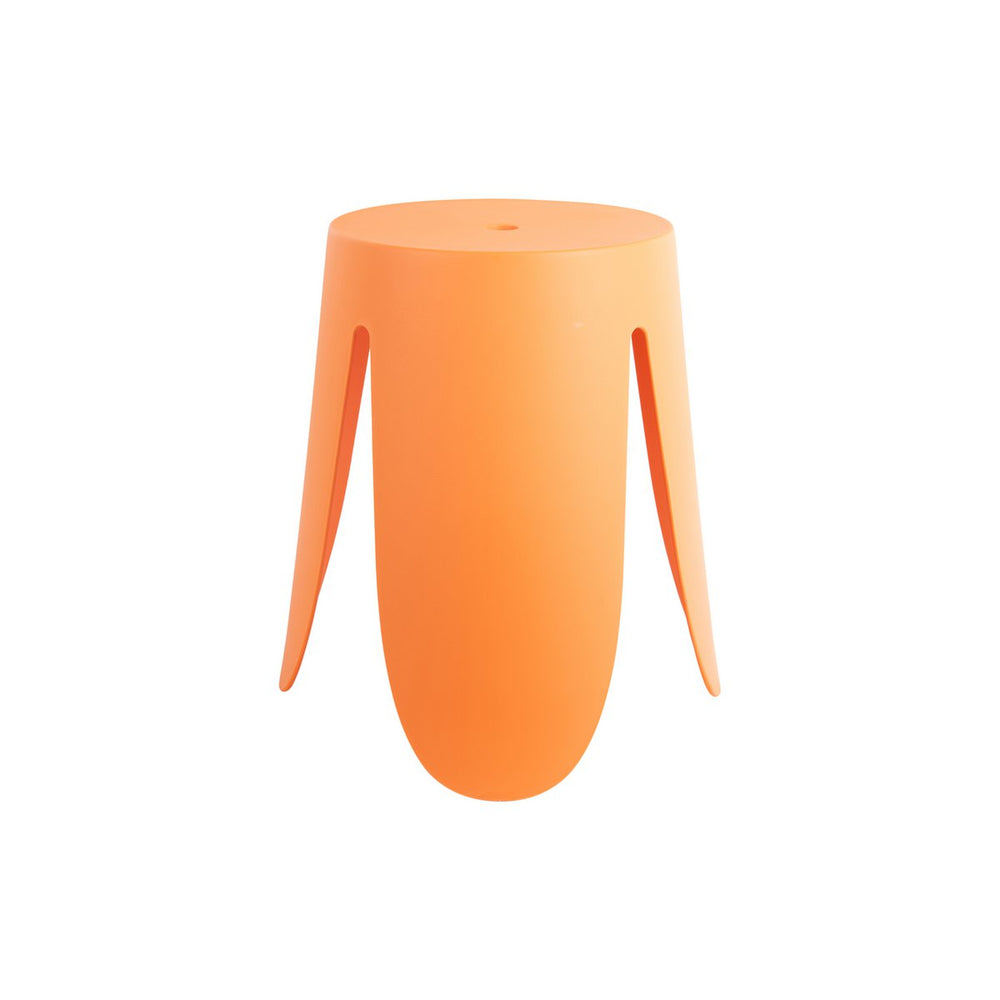 Moderne Oranje Kunststof Kruk – Stapelbare Binnen- & Buitenstoel