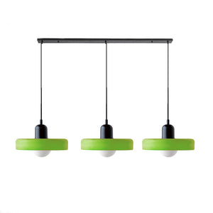 TrioGlow Hanglamp – Stijlvolle Drie Gekleurde Glazen Kappen voor Moderne Verlichting