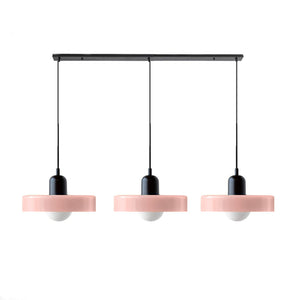 TrioGlow Hanglamp – Stijlvolle Drie Gekleurde Glazen Kappen voor Moderne Verlichting