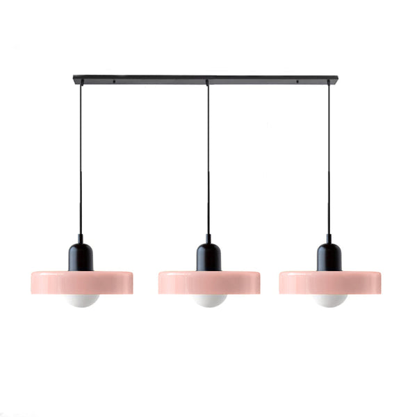 TrioGlow Hanglamp – Stijlvolle Drie Gekleurde Glazen Kappen voor Moderne Verlichting