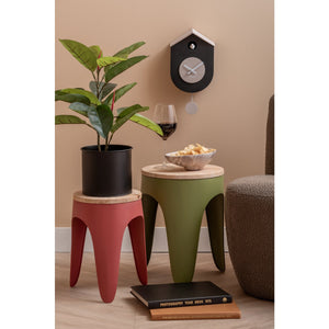 Krukjesset Dubbel Funky | Kleurrijke Retro Houten Krukjes voor Wonen & Interieur