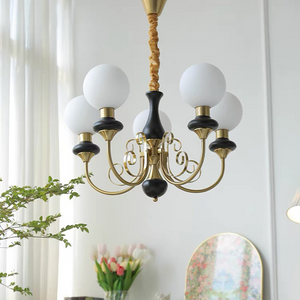 Moderne artistieke kroonluchter hanglamp – Elegante groene glazen design