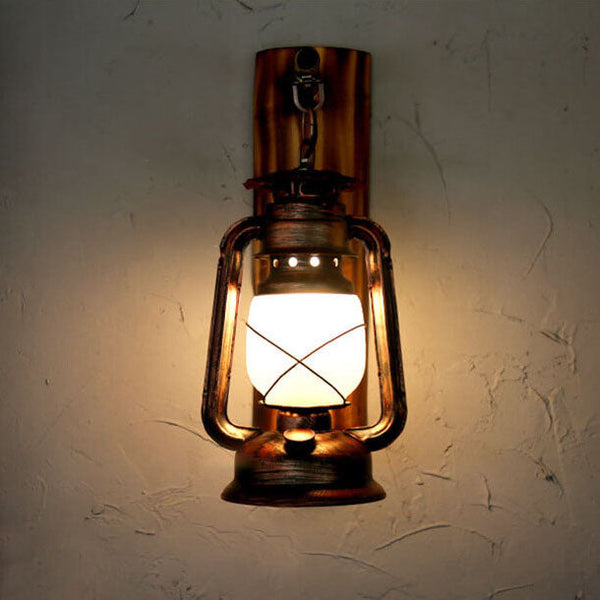Eenflammige Lantaarn Wandlamp – Elegante Binnen- en Buitenverlichting voor Gezellige Ruimtes