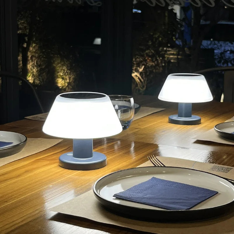 Solar Tafellamp voor Binnen & Buiten – Warm Wit LED, Weerbestendig, 8-Uurs Batterijduur