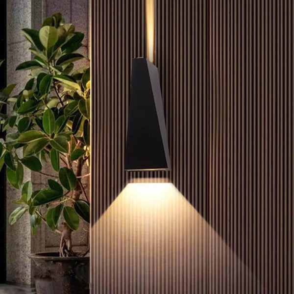 Trapezium Dual LED Wandlamp – Moderne Binnen- & Buitenverlichting voor Thuis