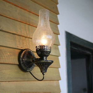 Vintage Wandlamp in Olie Lamp Stijl – Enkele Binnen- en Buitenverlichting