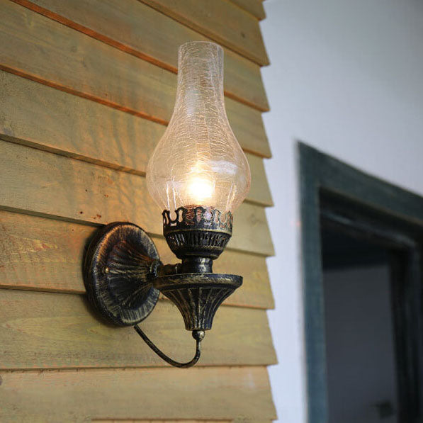 Vintage Wandlamp in Olie Lamp Stijl – Enkele Binnen- en Buitenverlichting