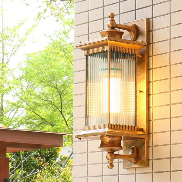 Rechthoekige LED Buiten Wandlamp – Vintage Industrieel Design