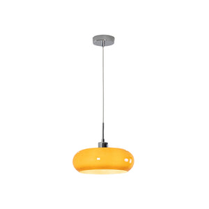 Vintage Hanglamp – Retro Glazen Plafondlamp met Dimbaar Warm Licht (Ø28cm)