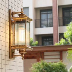 Rechthoekige LED Buiten Wandlamp – Vintage Industrieel Design
