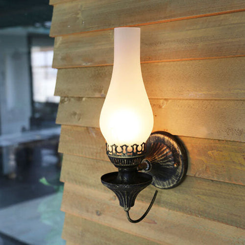 Vintage Wandlamp in Olie Lamp Stijl – Enkele Binnen- en Buitenverlichting