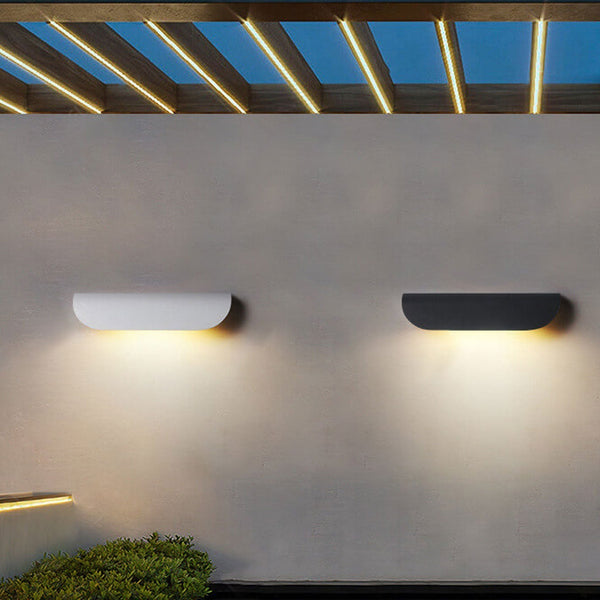 Gebogen LED Buitenwandlamp – Moderne Weerbestendige Tuin- & Terrasverlichting
