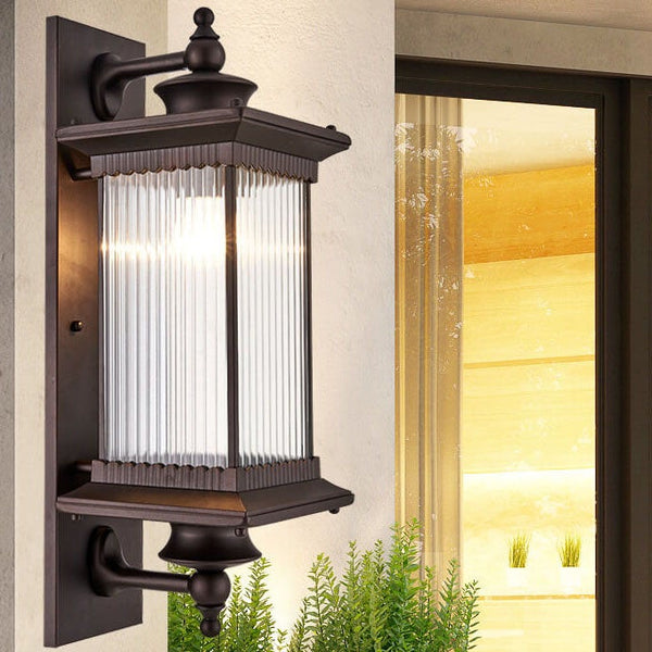 Rechthoekige LED Buiten Wandlamp – Vintage Industrieel Design