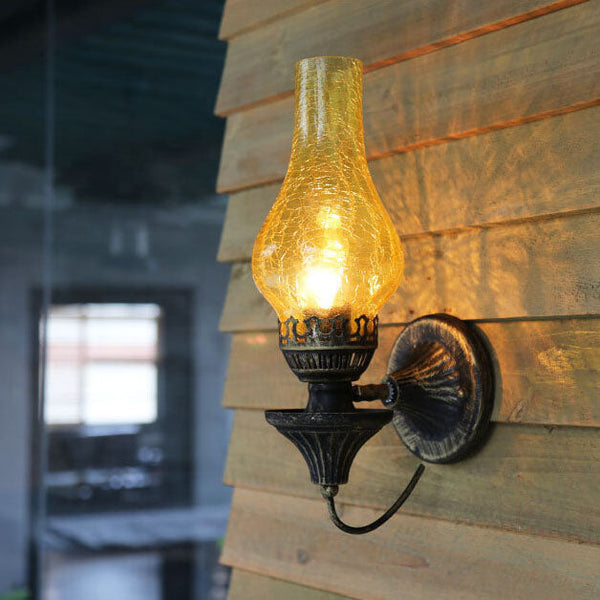 Vintage Wandlamp in Olie Lamp Stijl – Enkele Binnen- en Buitenverlichting