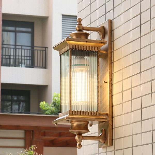 Rechthoekige LED Buiten Wandlamp – Vintage Industrieel Design