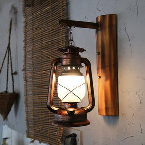 Eenflammige Lantaarn Wandlamp – Elegante Binnen- en Buitenverlichting voor Gezellige Ruimtes