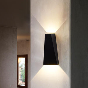 Trapezium Dual LED Wandlamp – Moderne Binnen- & Buitenverlichting voor Thuis