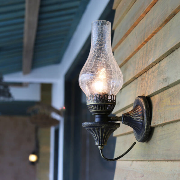 Vintage Wandlamp in Olie Lamp Stijl – Enkele Binnen- en Buitenverlichting